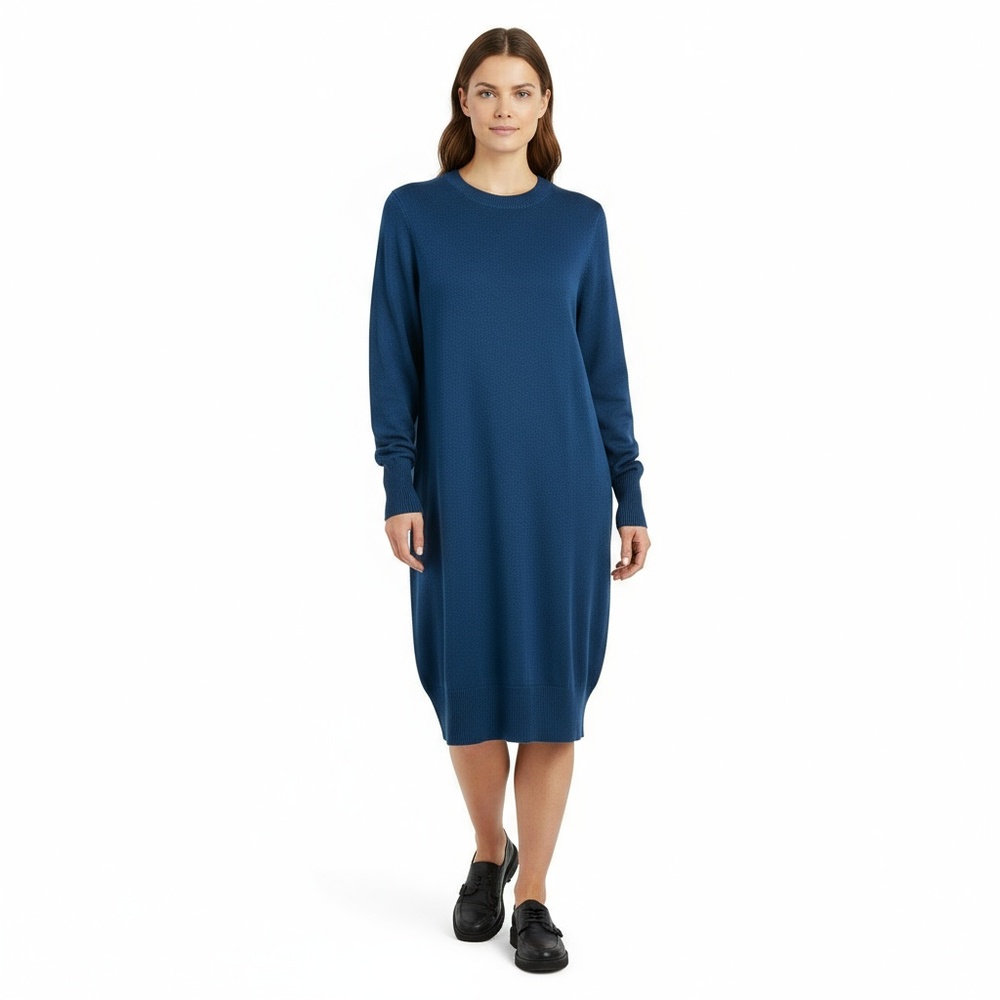 UNIVERSAL STANDARD Sweater Dress Blue Long Sleeve Crewneck Size 4XS / 0-00 New